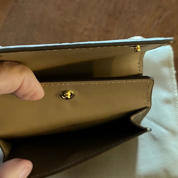 New BURBERRY/ Tan Monogram Card and Coin Case - Picture 10 of 16